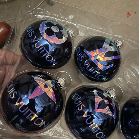 CUSTOM glass Christmas Ornament set of 4 - Picture 7 of 8